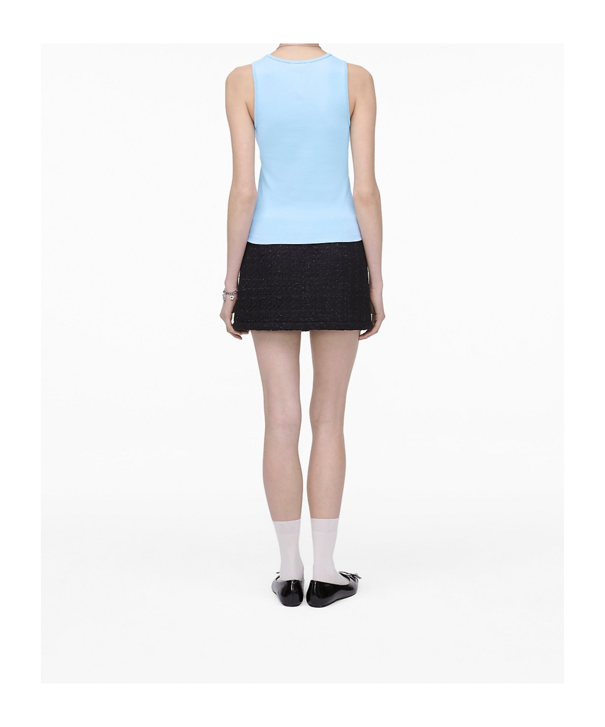 Marc Jacobs Blue Sequin Daisy Tank Top In Blue