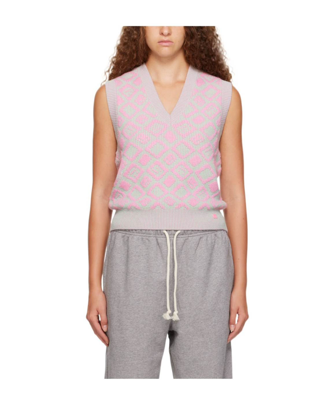 Acne Studios Sleeveless Wool Sweater In Gray