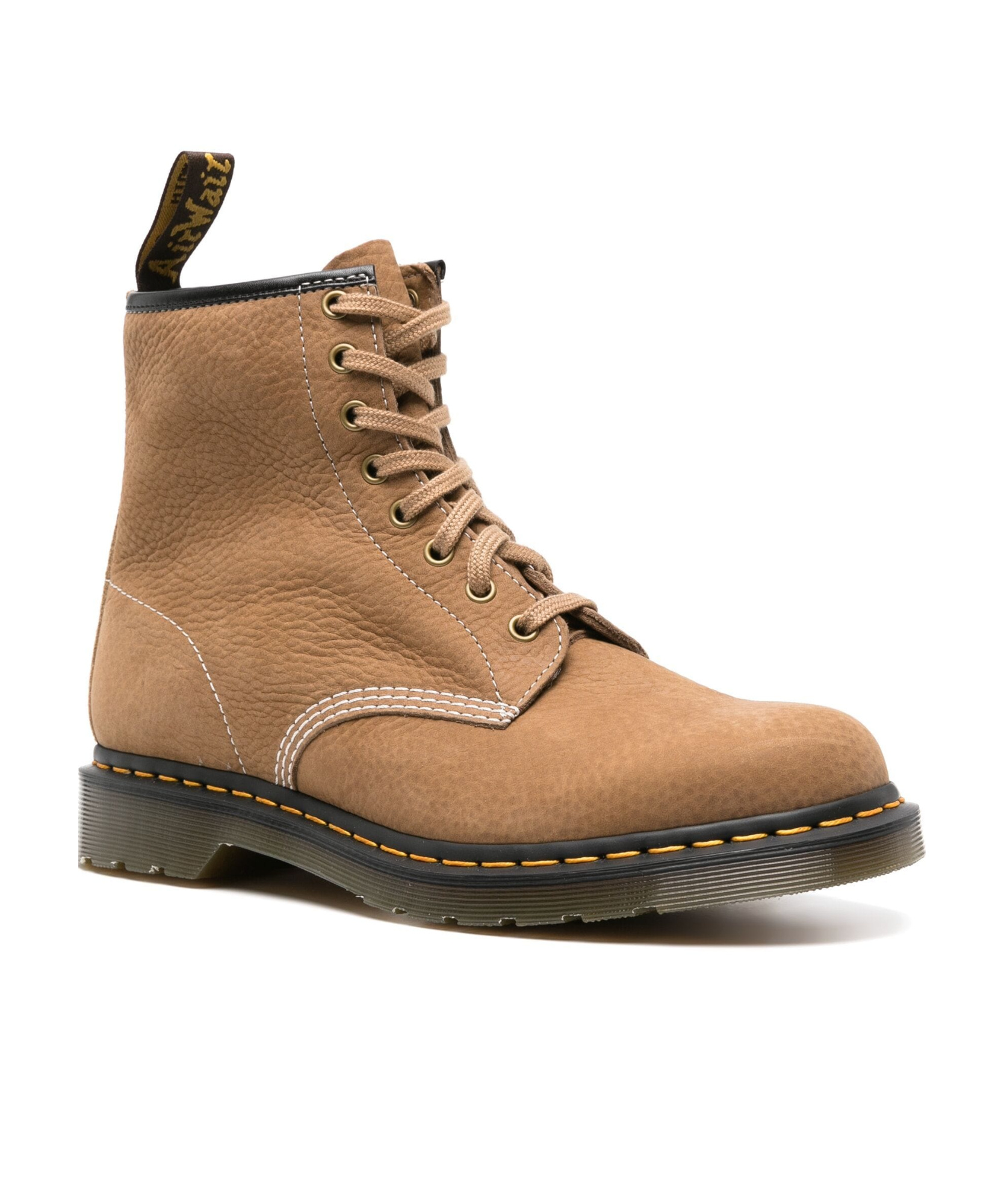Dr. Martens' Round Head Boots In Brown