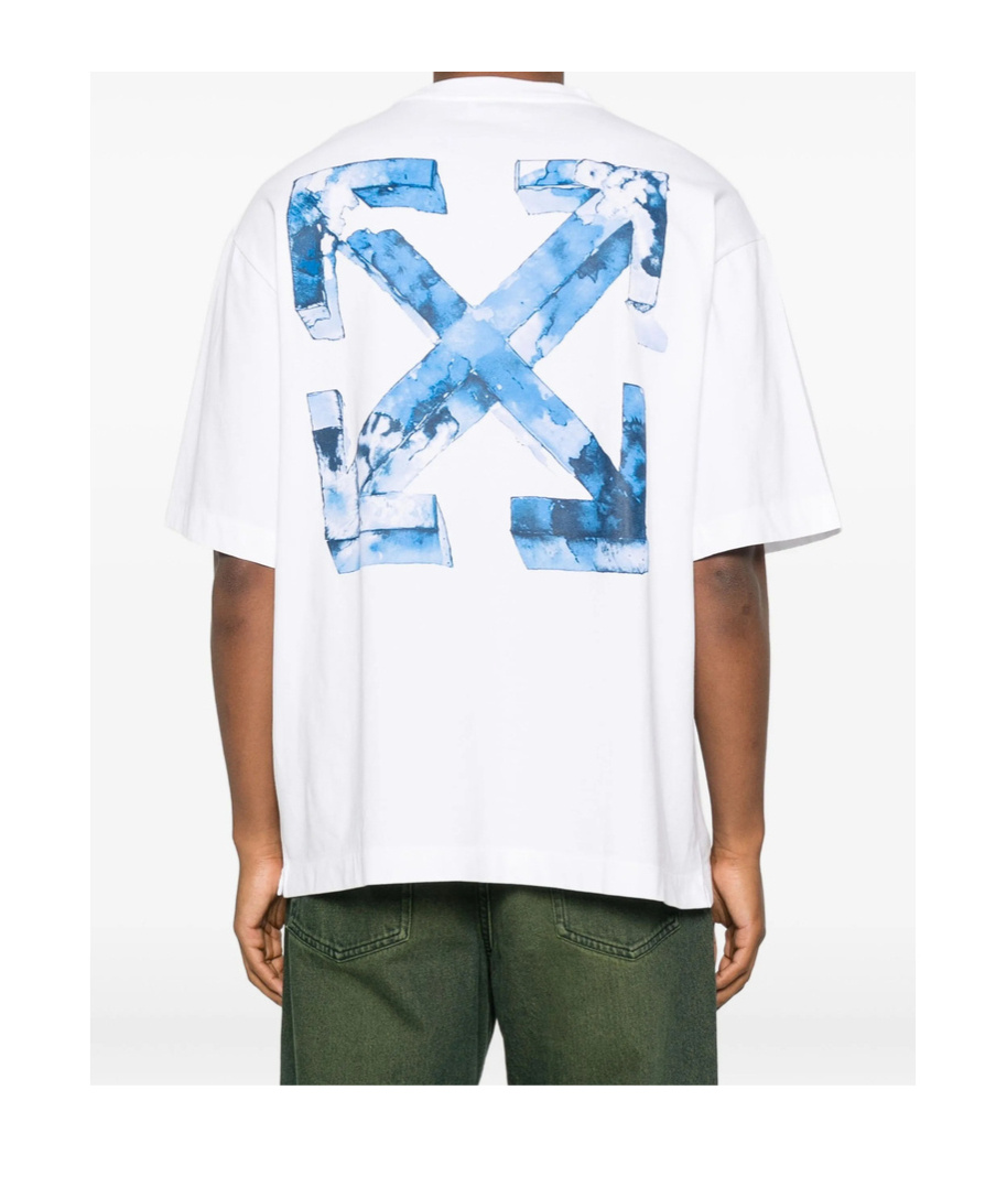 Off-white Bookish Flower Skate T-shirt In Animal Print