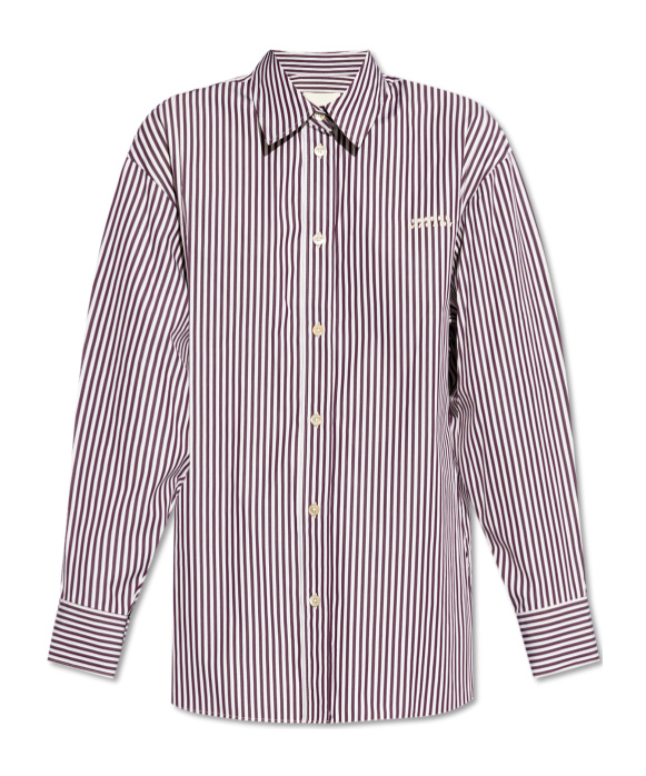 Isabel Marant Striped Fabriza Shirt In Multicolor