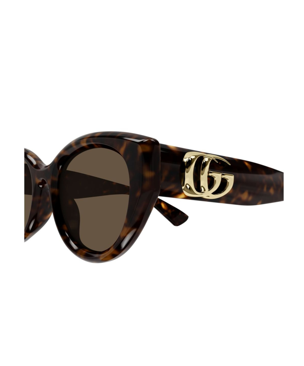 Gucci Eyewear Low Nose Bridge Fit Sunglasses In Brown