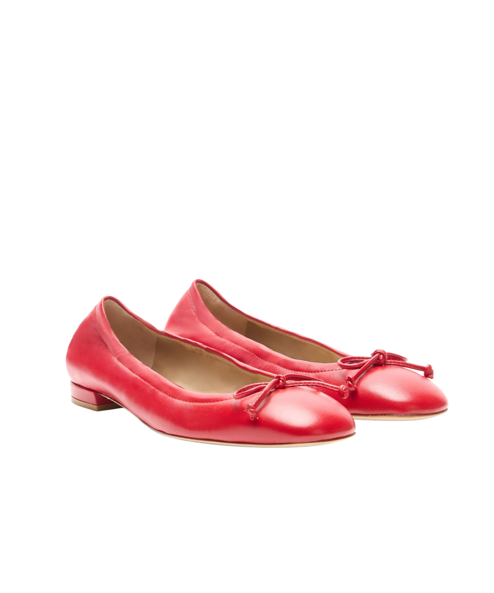 Stuart Weitzman Bria Ballet Flats In Red