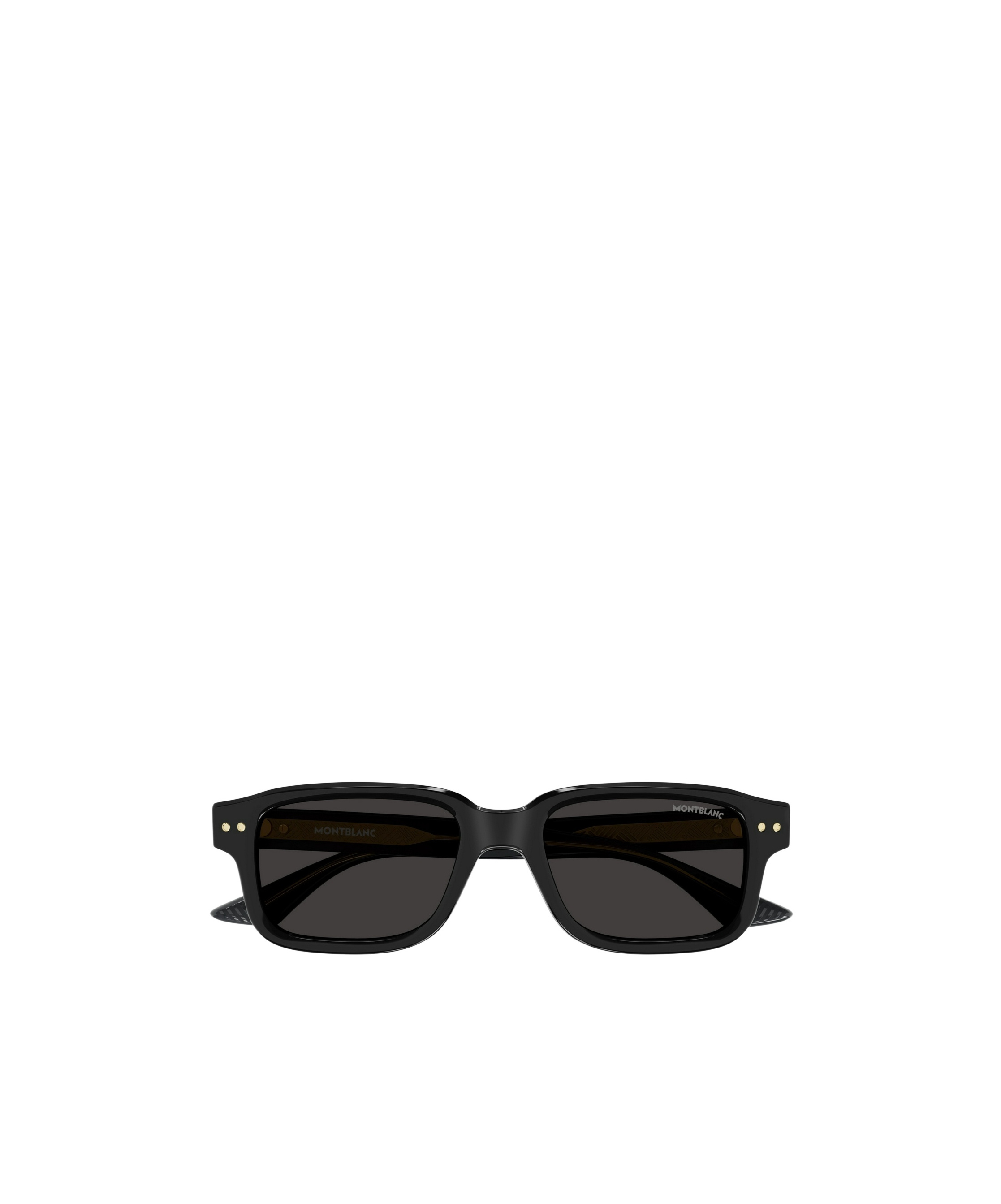 Montblanc Rectangular Sunglasses In Black