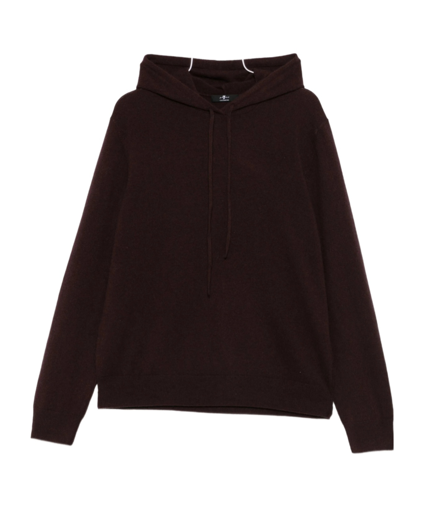 7 For All Mankind Cashmere Hoodie In Brown