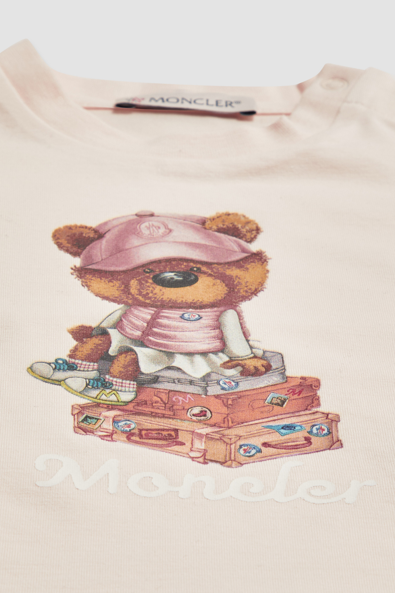 Moncler Teddy Bear T-shirt In Pink