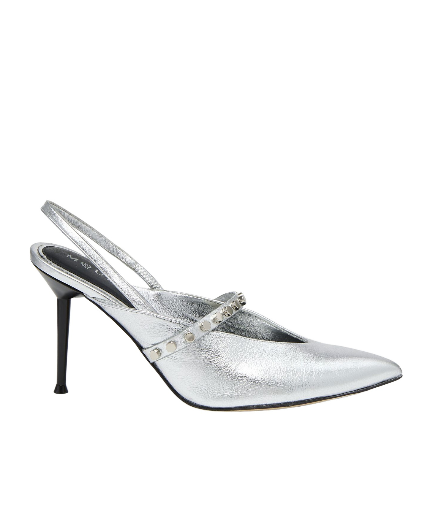 Alexander Mcqueen Metallic Leather Pumps Studded Detail