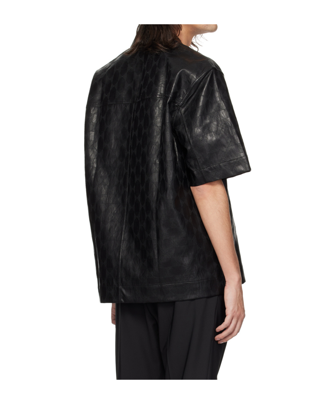 Song For The Mute Black Checkered Shirt In Black