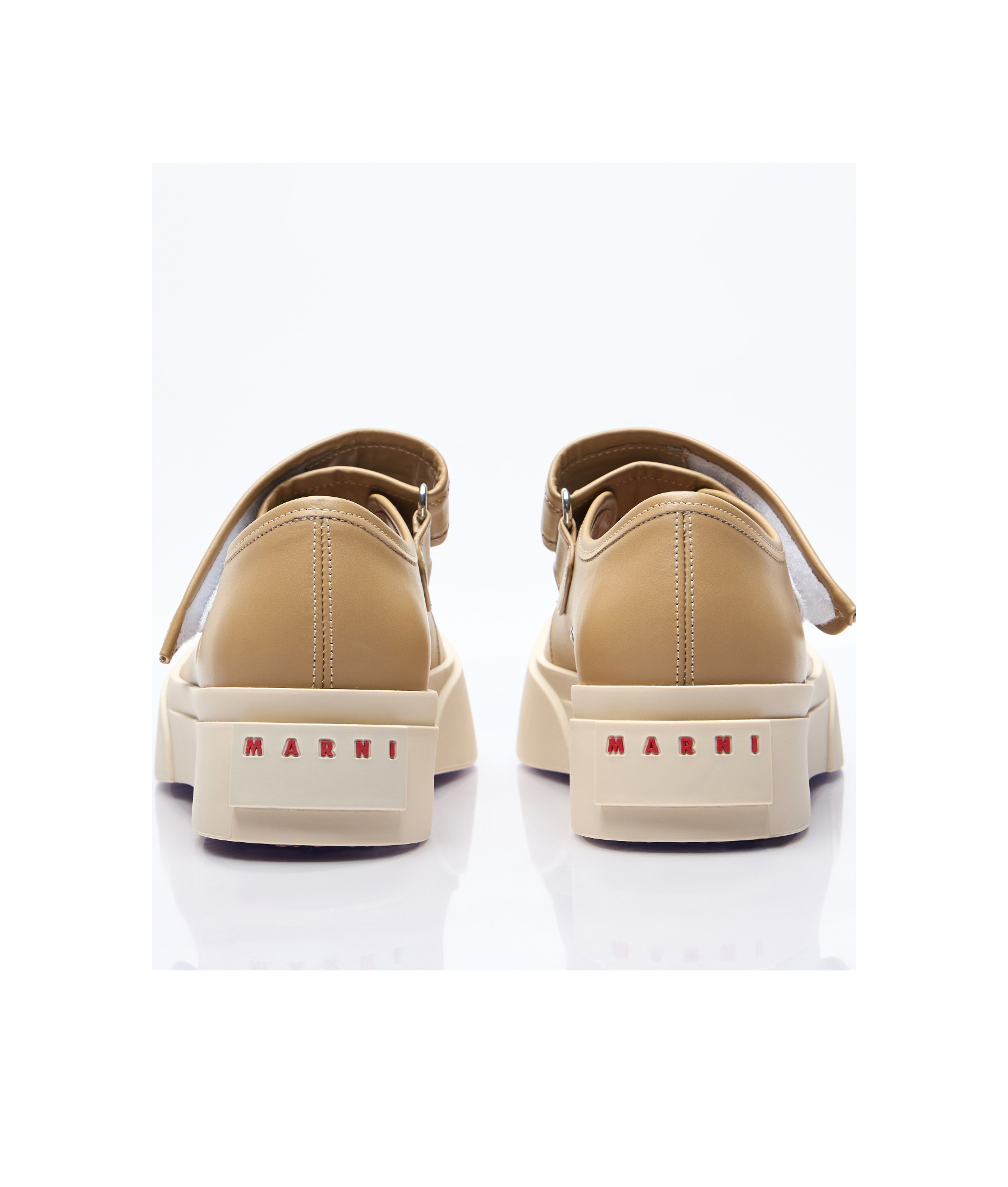 Marni Tan Pablo Mary Jane Ballerina Flats In Nude