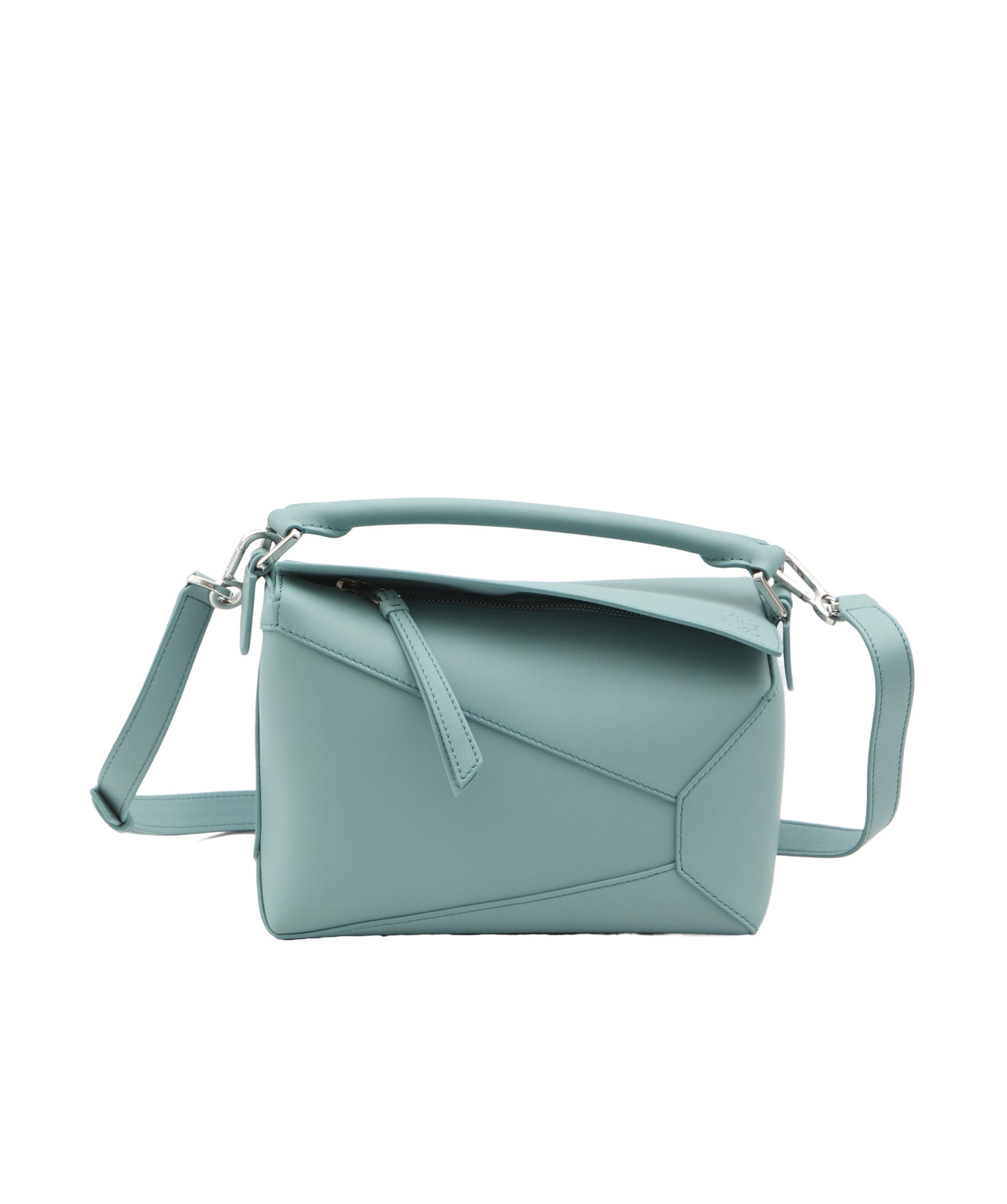Loewe Puzzle Small Shoulder Bag In Green