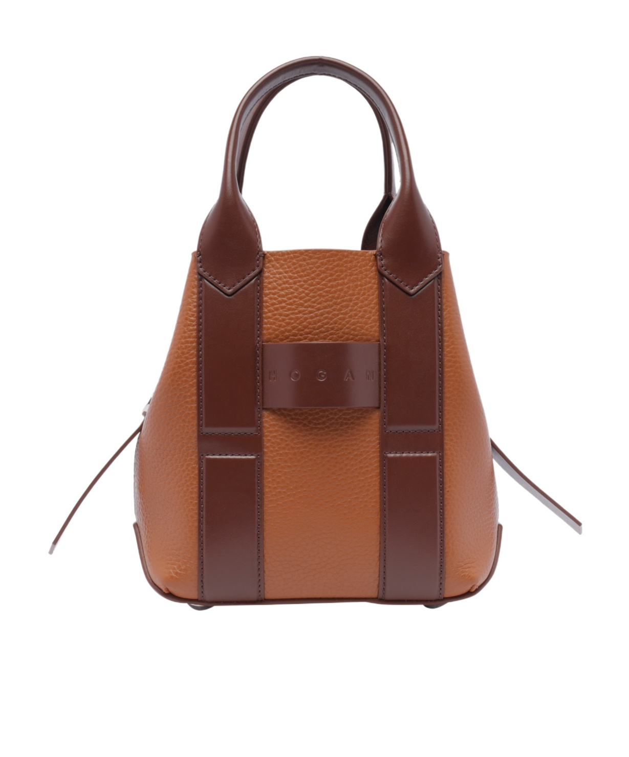 Hogan Small Script Shopping Bag In Red