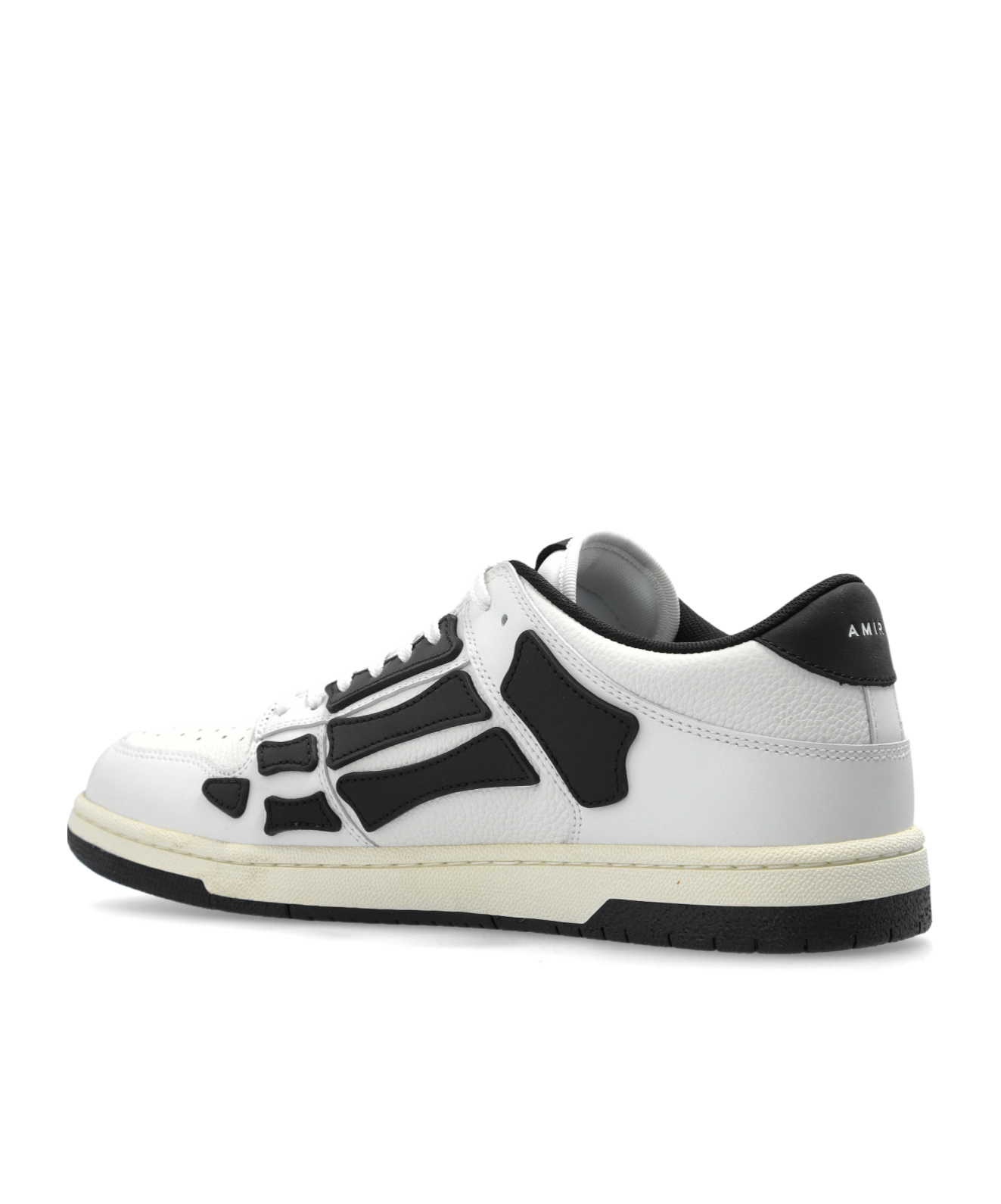 Shop Amiri Skel Top Low Sneakers In White