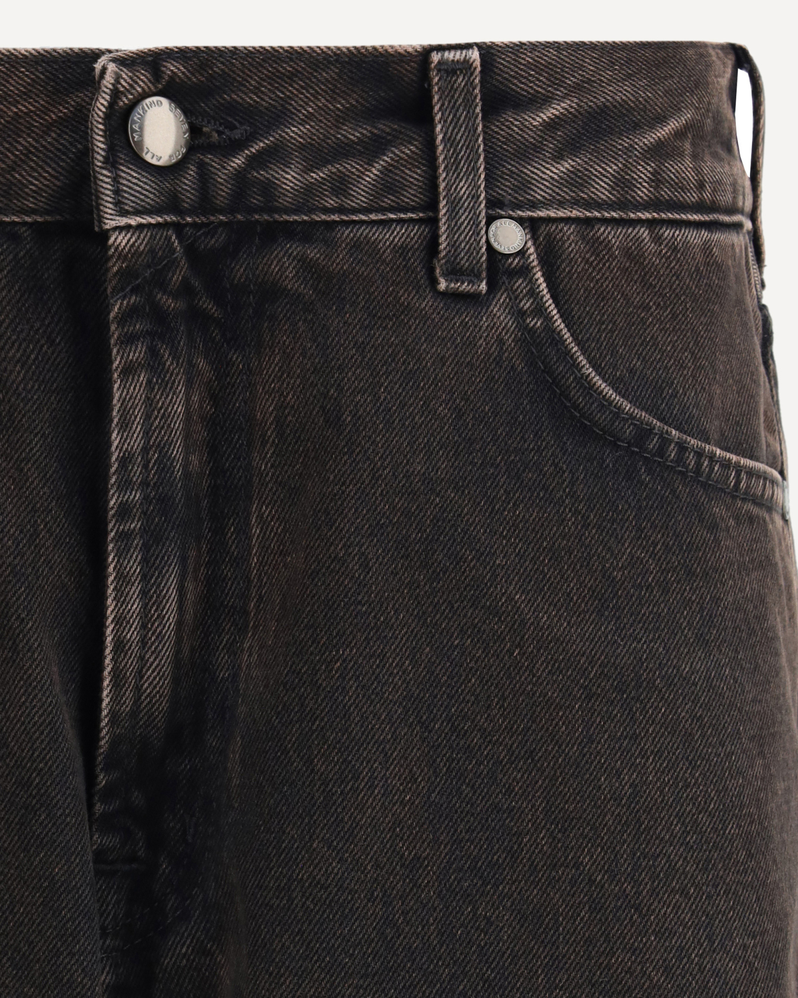 7 For All Mankind Twisted Modern Straight Jeans In Black