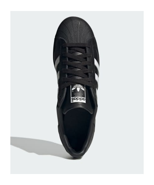 Adidas Originals Mens Adidas Superstar Ii Pony-hair Leather Low-top Trainers In Black