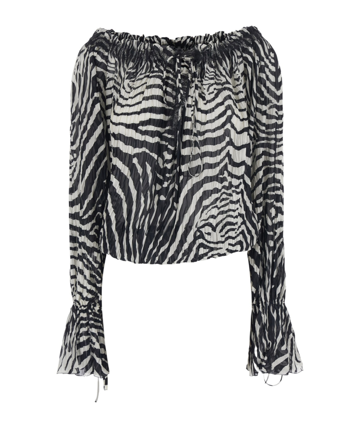 Blumarine Long-sleeved Cover-up In Multi