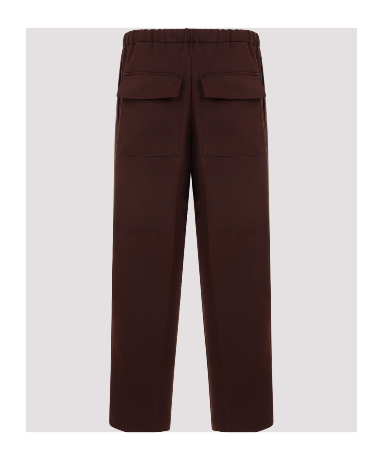 Jil Sander Elasticated-waist Straight-leg Trousers In Black