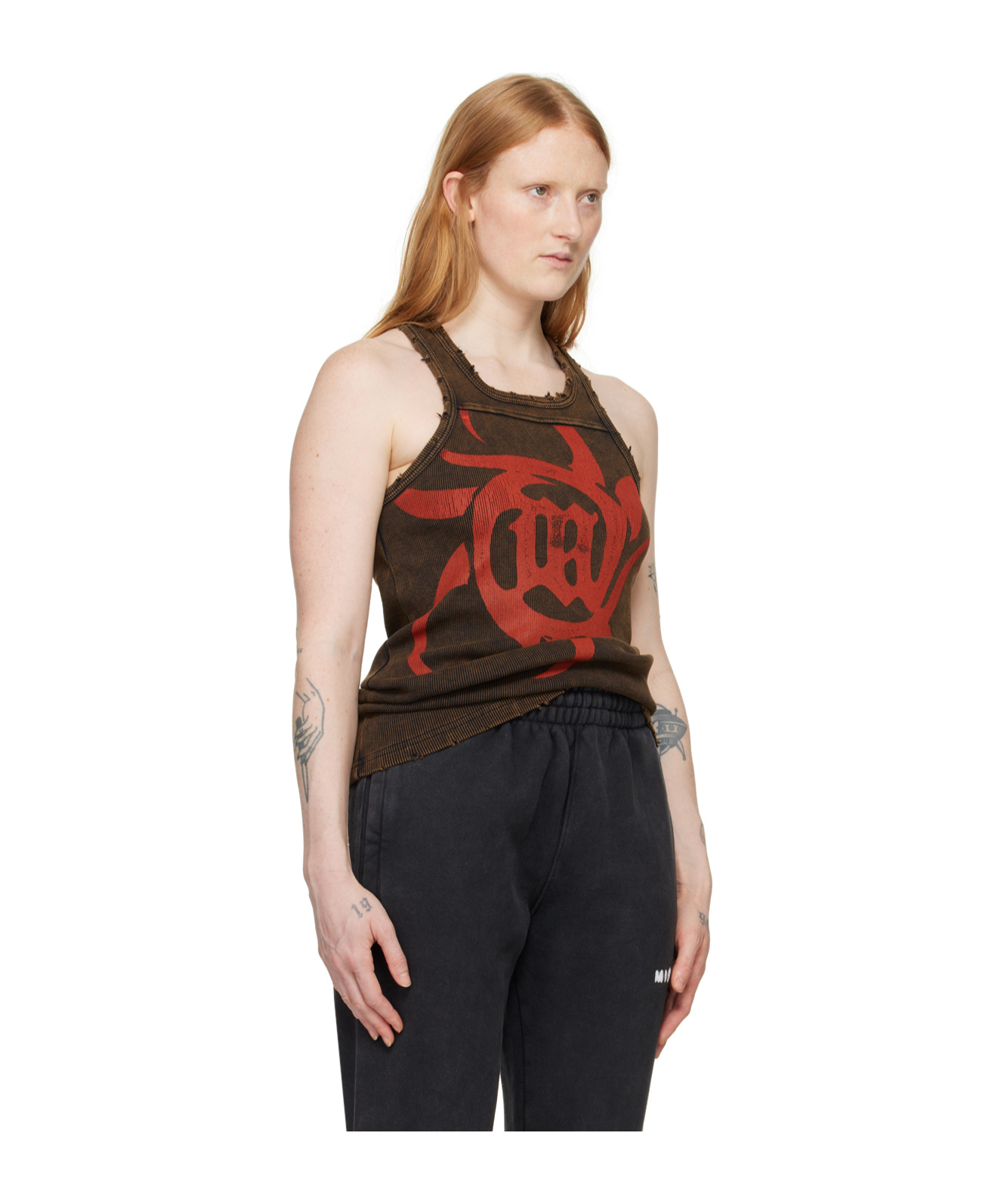 Misbhv Graphic-print Top In Black