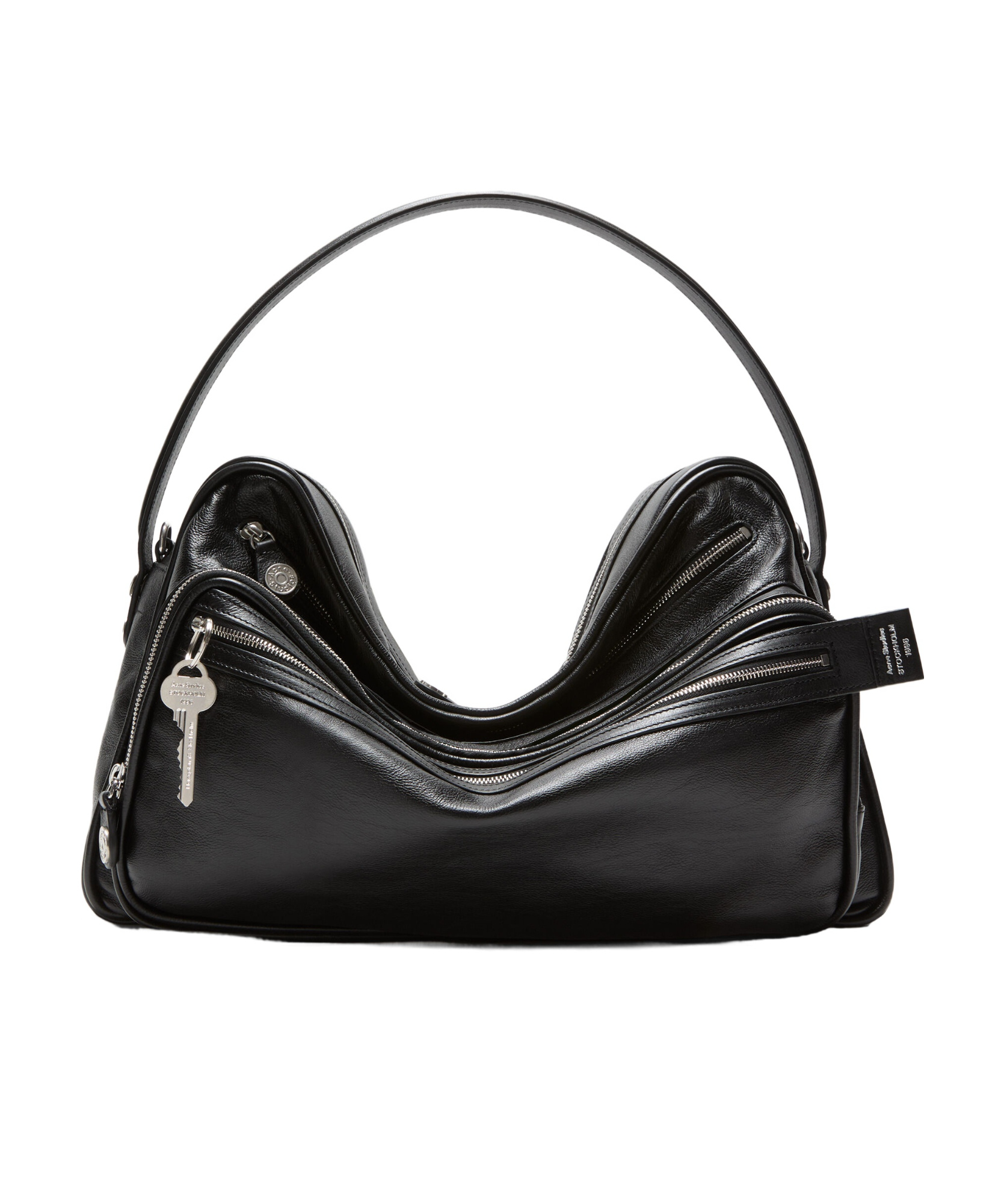 Acne Studios Medium Camero Shoulder Bag In Black