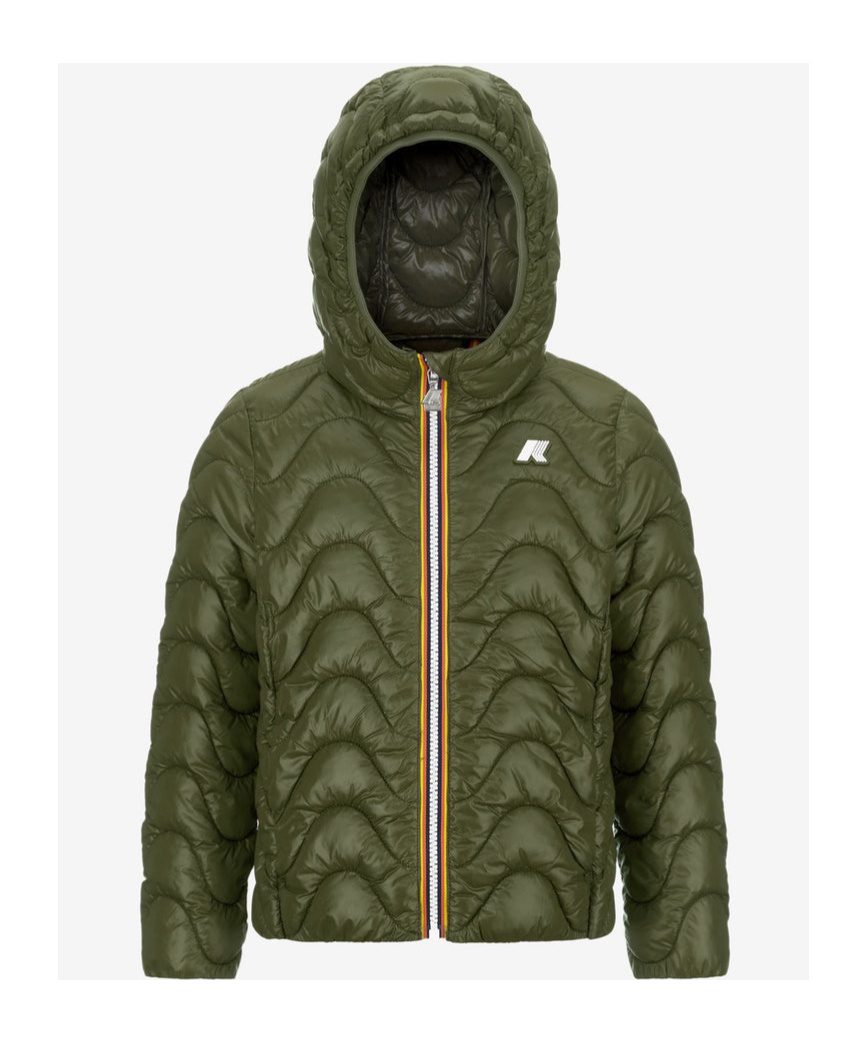 K-way Quilted Cotton Clothes In Green
