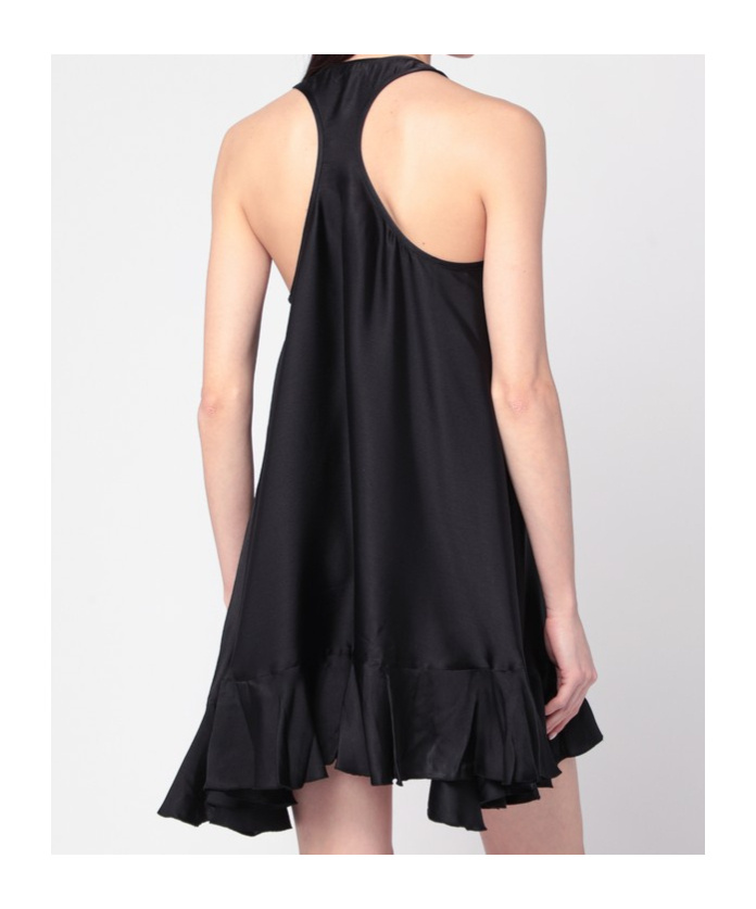 Anine Bing Black Lilith Dress In Silk Blend
