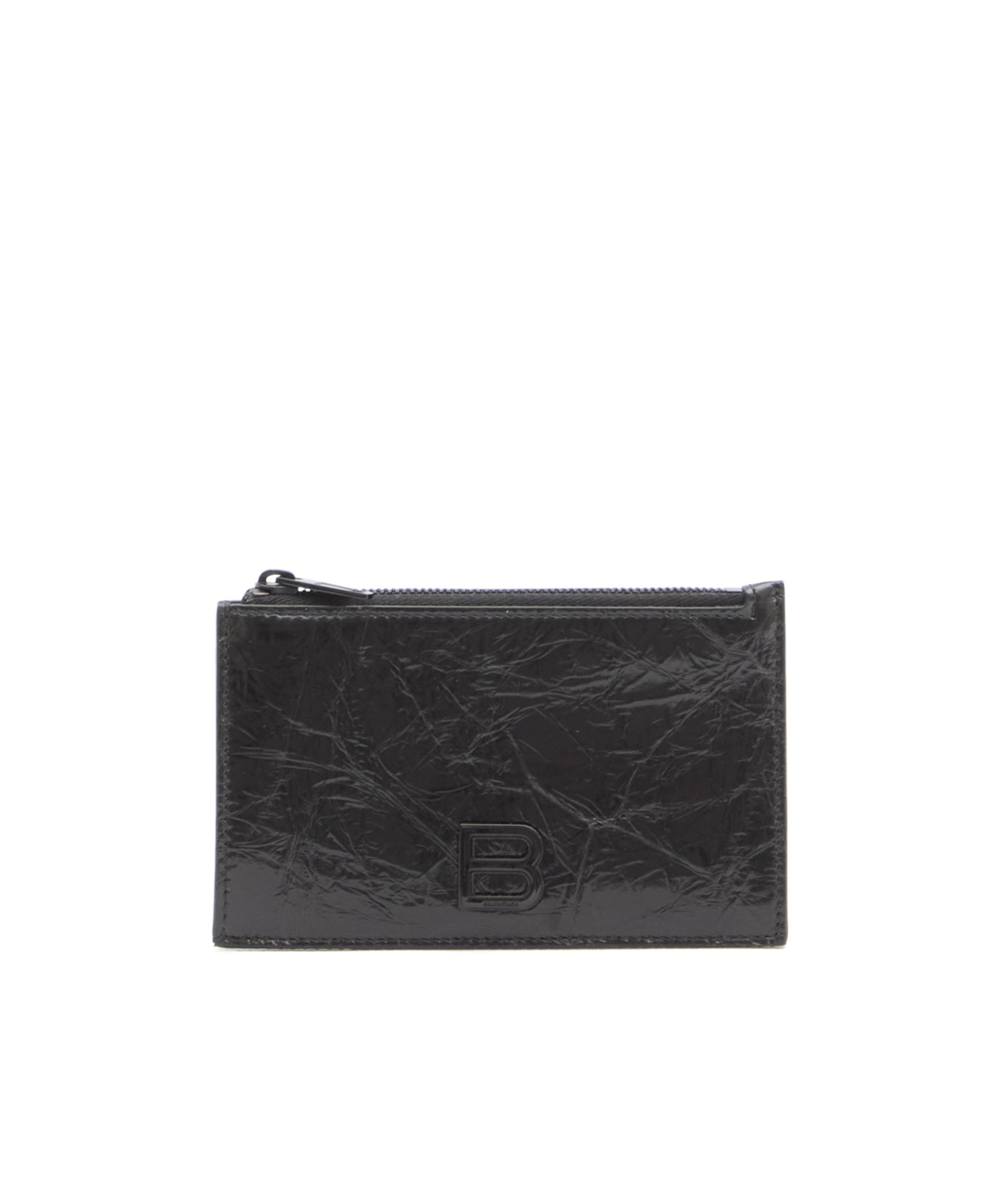 Balenciaga Crush Cardholder In Black