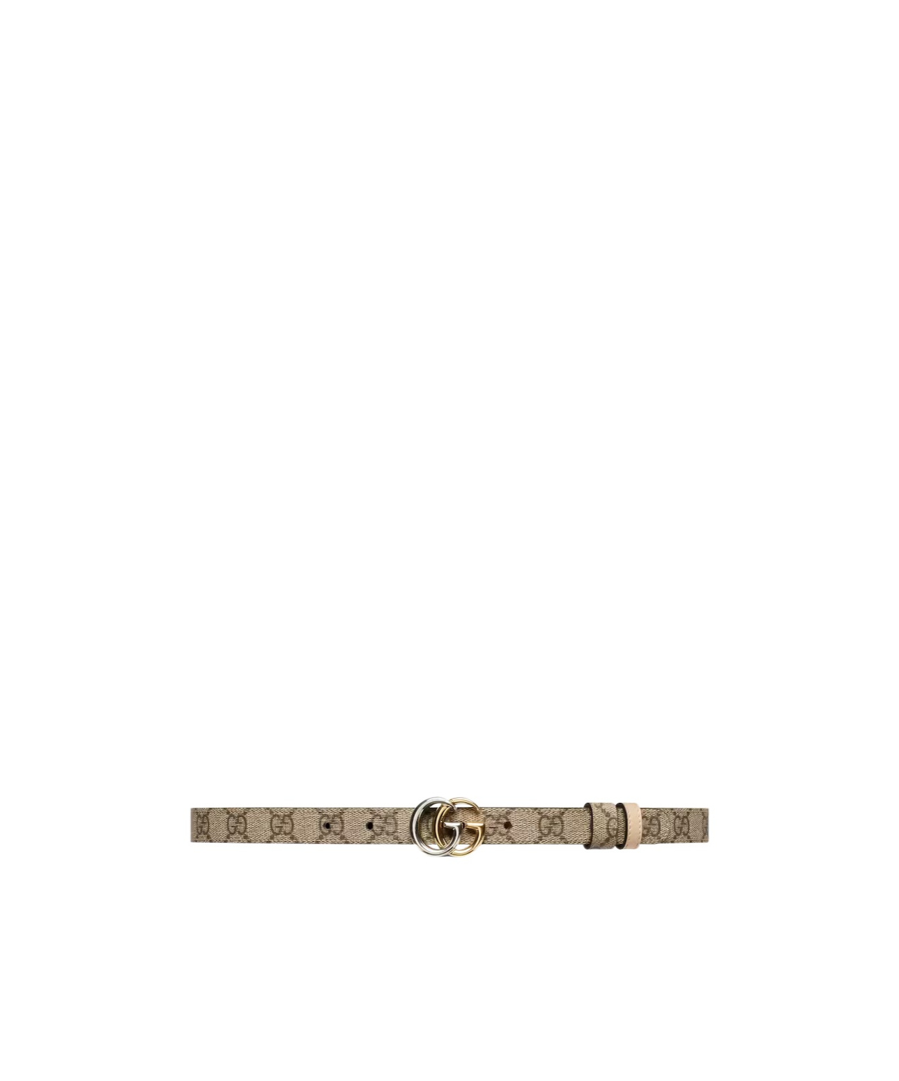 Gucci Gg Marmont Double-sided Narrow Belt In Brown
