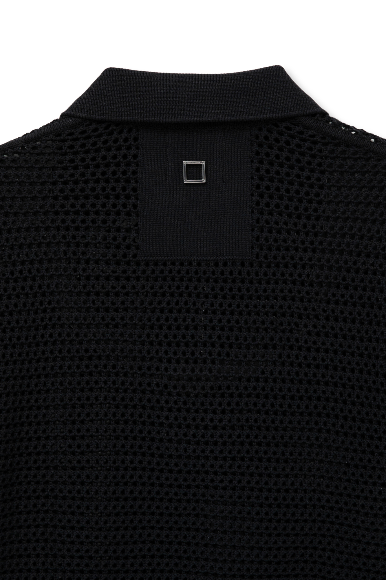 Wooyoungmi Mesh Short-sleeved Sweater In Black