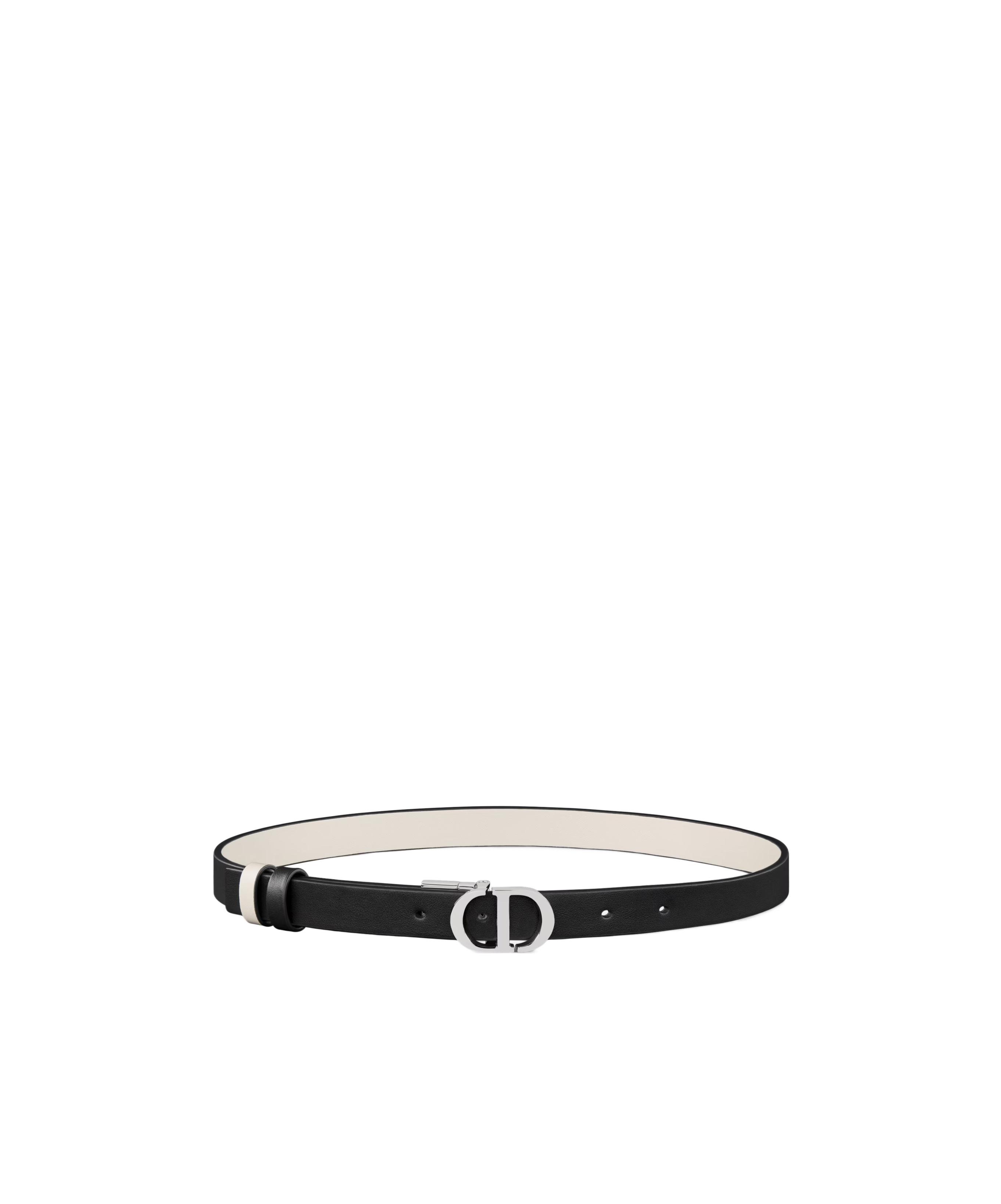 Dior 30 Montaigne Double-sided Belt In Black