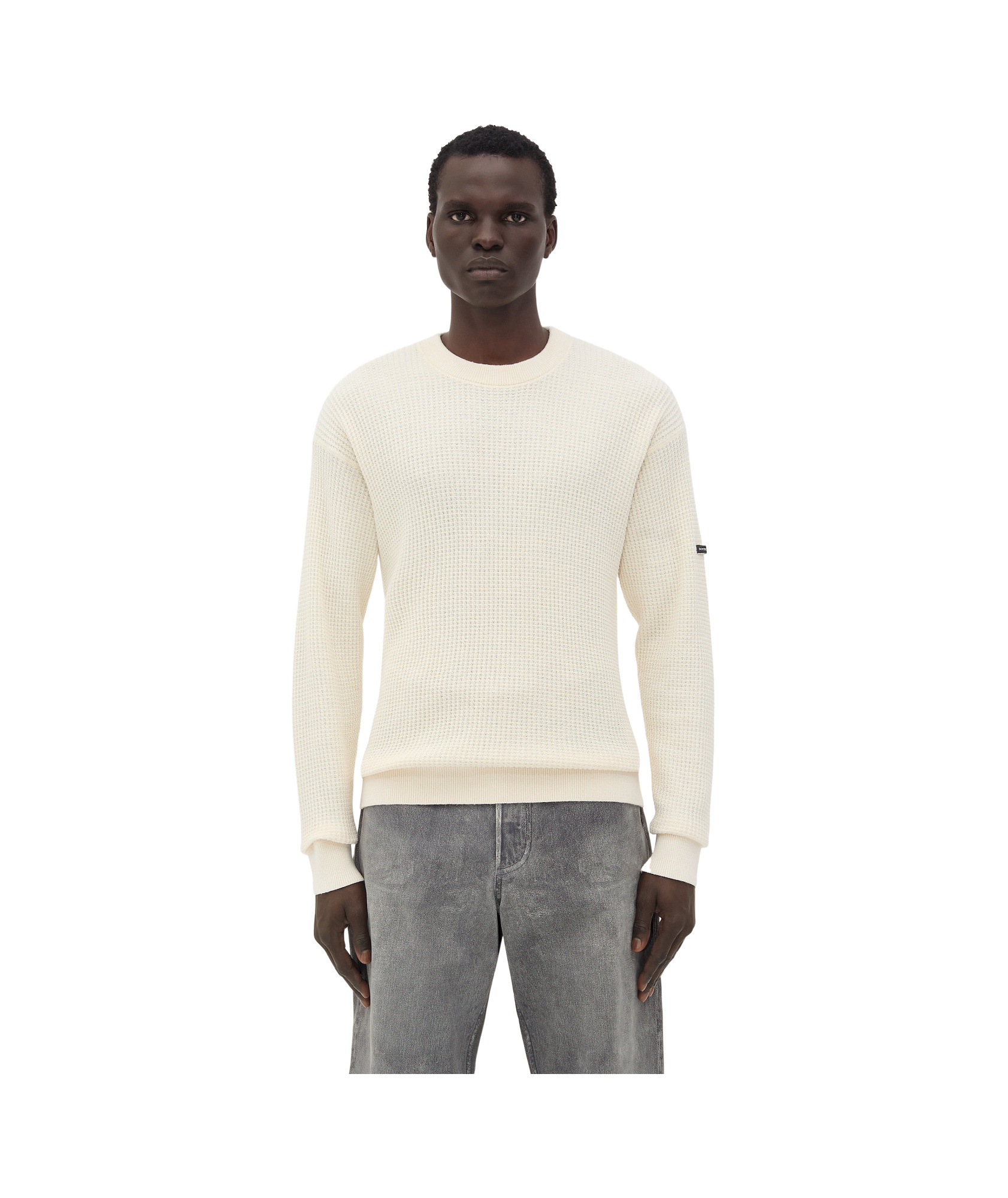 Bottega Veneta Long-sleeved Sweater In White