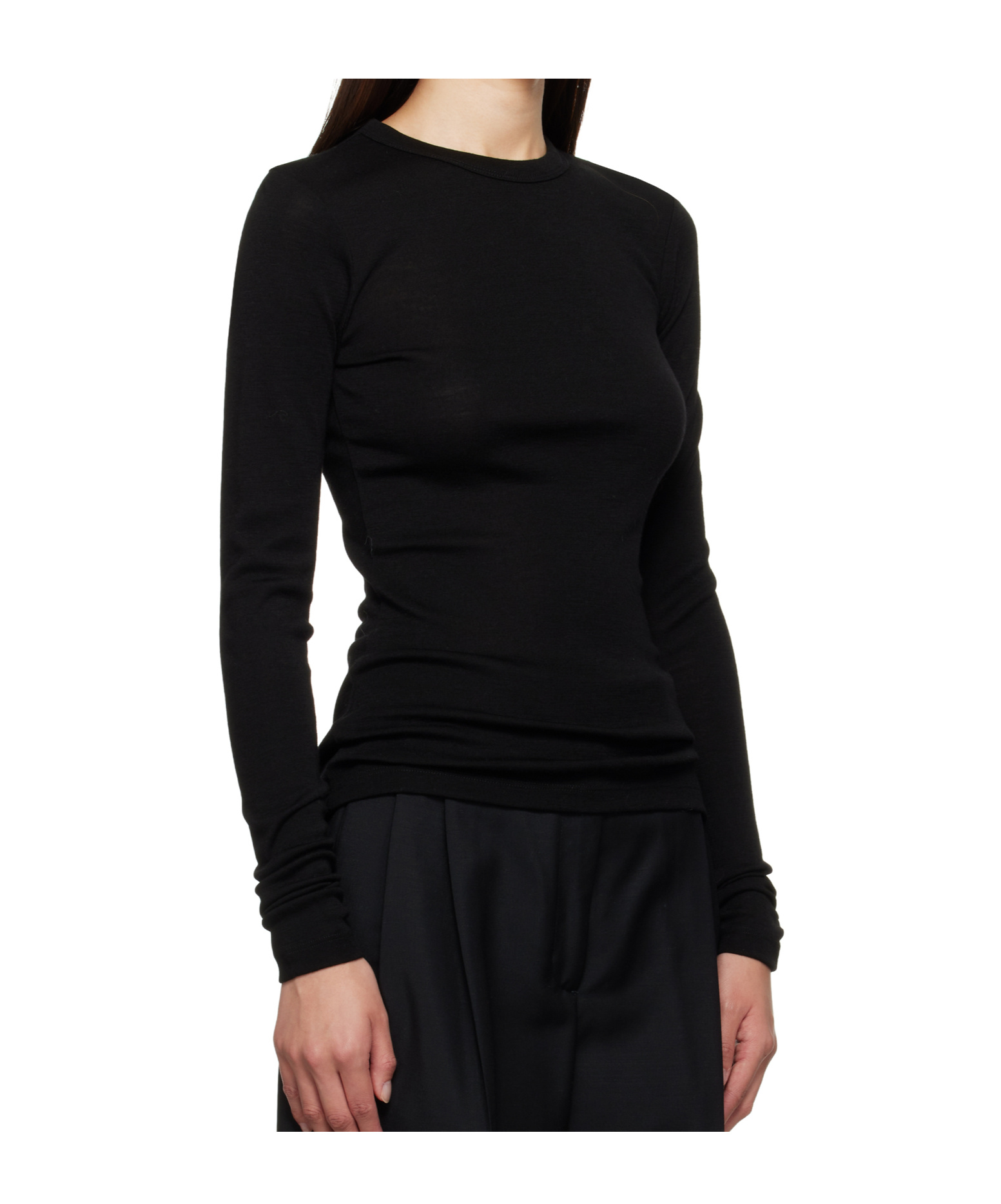 Rohe Long-sleeved Sweater In Black