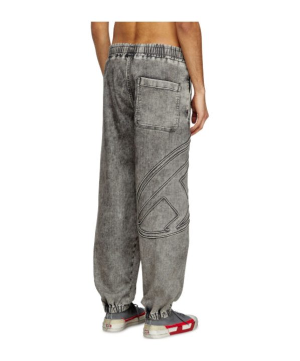 Diesel Slim D-pint Track Denim In Black/dark Grey