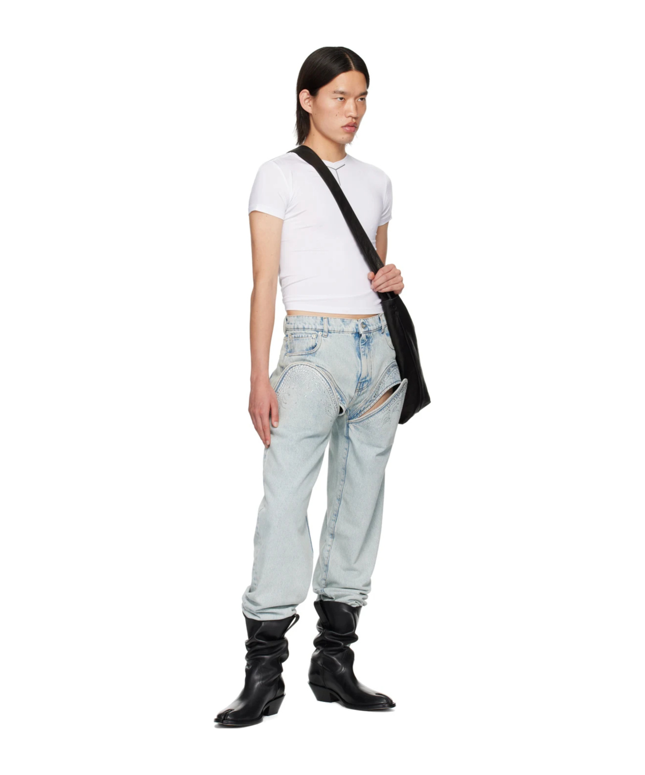 Y/project High-waist Jeans In Green