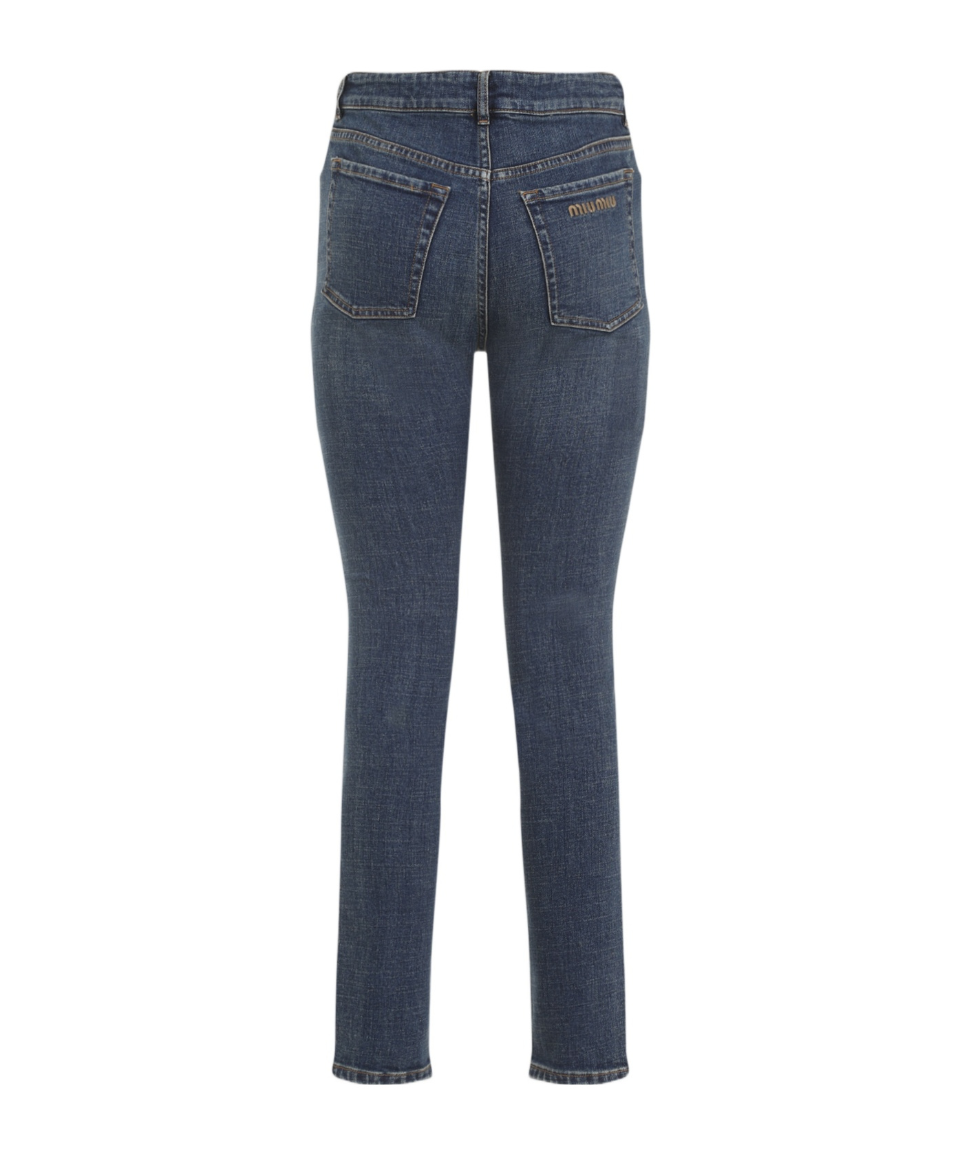 Miu Miu Cropped Jeans In Black