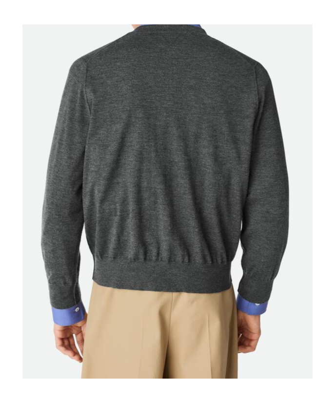 Bottega Veneta Light Fine Cashmere Cardigan In Gray Mixed Color