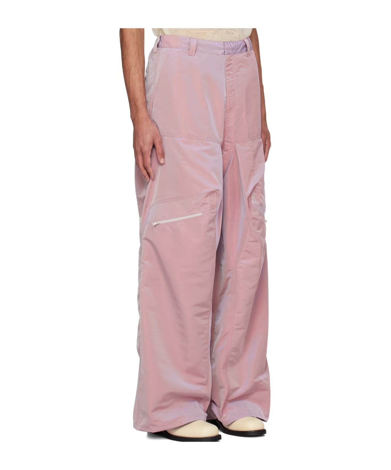 Y/project Purple Gathered Trousers