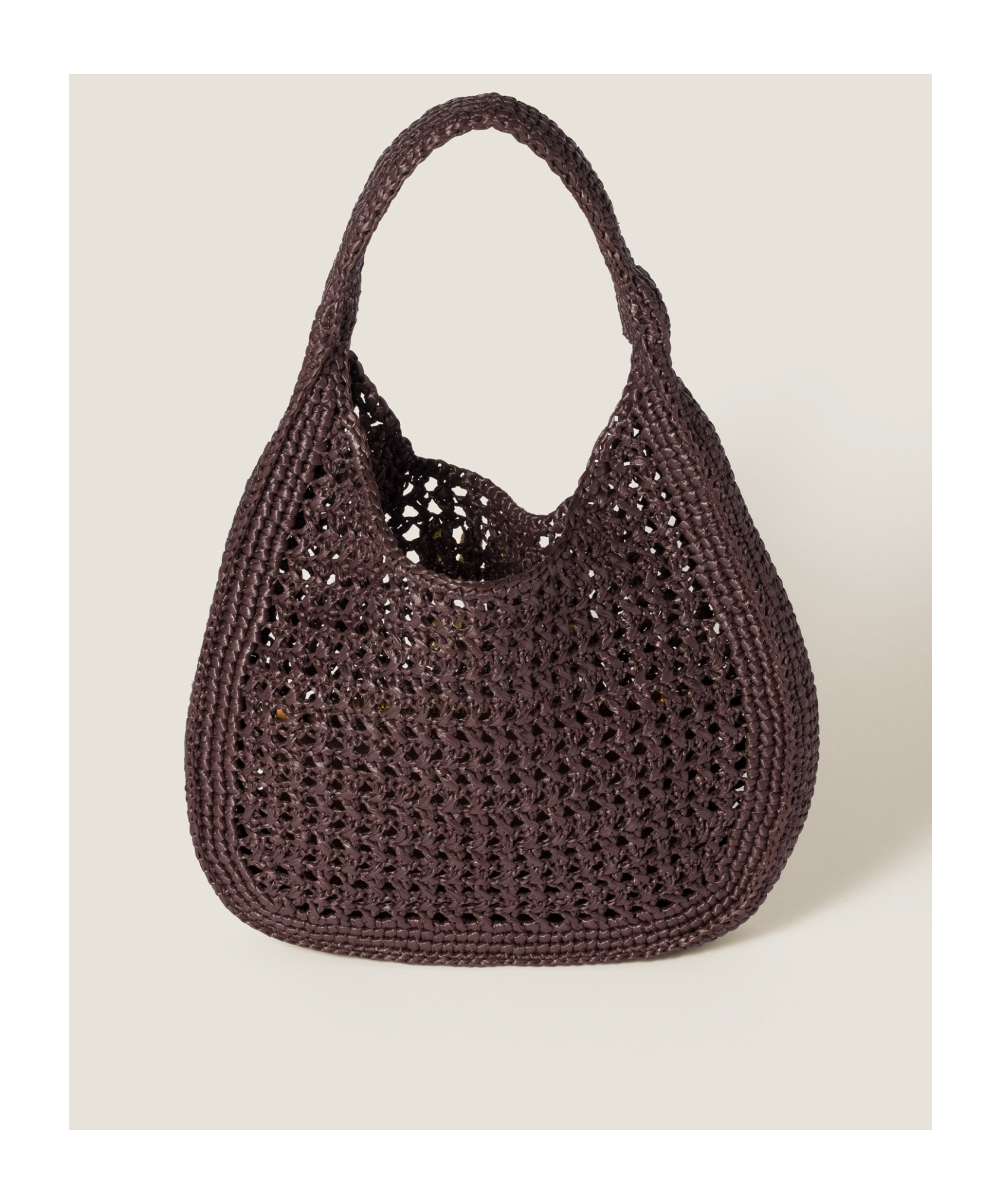 Miu Miu Raffia-effect Woven Shoulder Bag