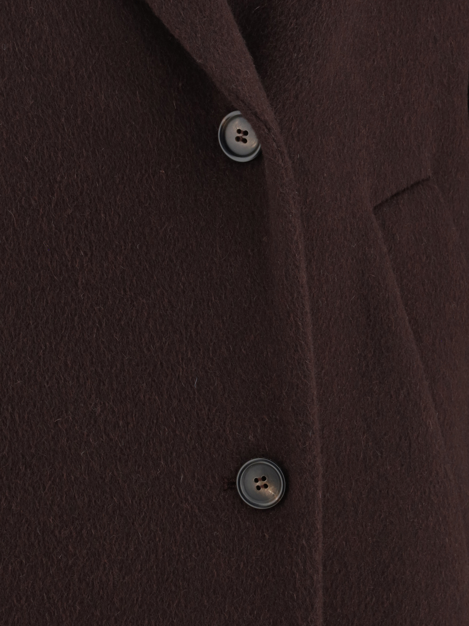 Brunello Cucinelli Long Double-breasted Cashmere Coat With Back Vent In Burgundy