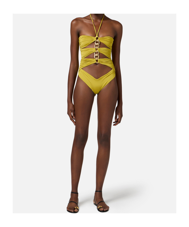 ELISABETTA FRANCHI CHAIN SWIMSUIT
