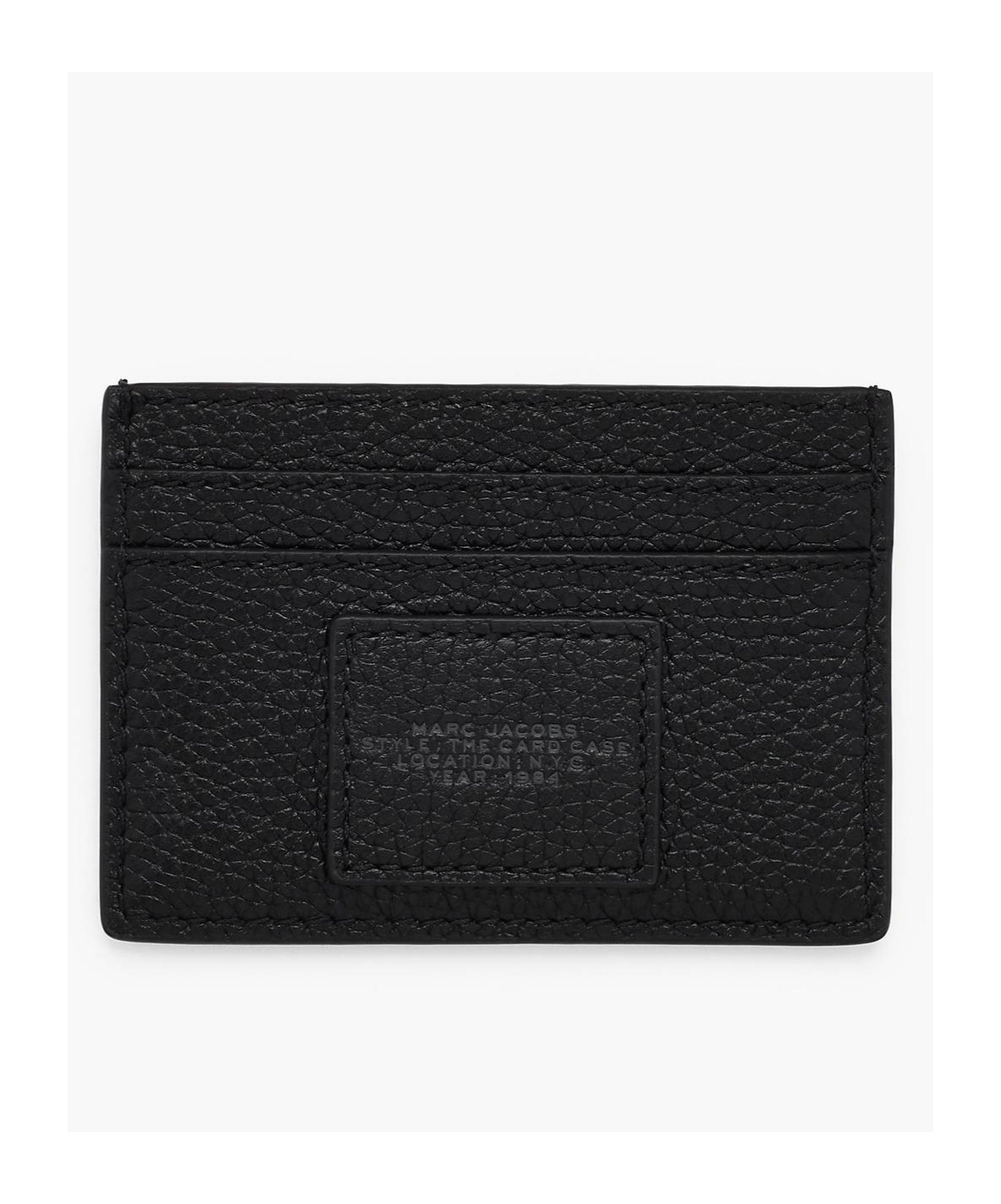 Marc Jacobs Logo-print Leather Cardholder In Black