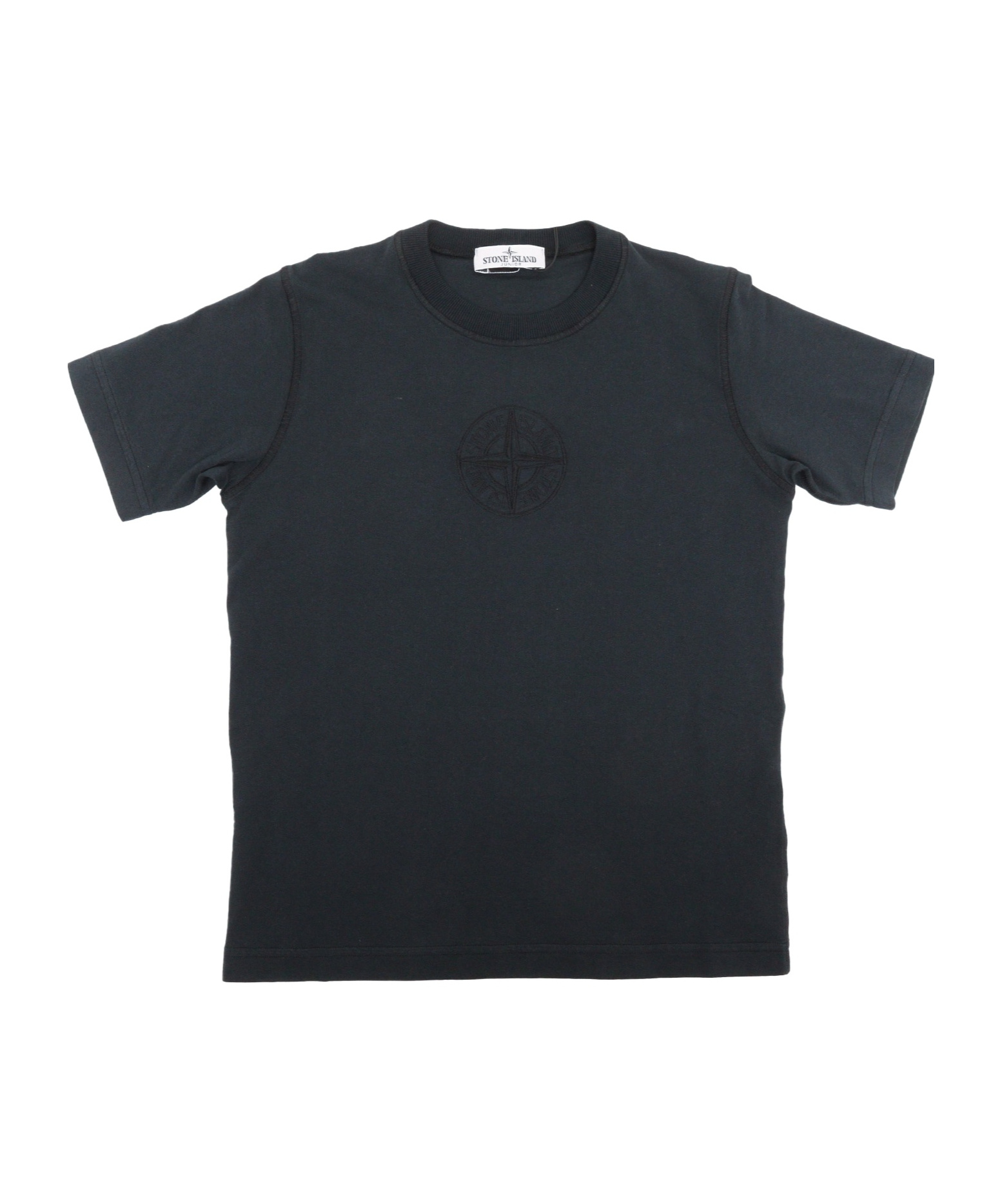 Stone Island Short-sleeved Round Collar T-shirt In Blue