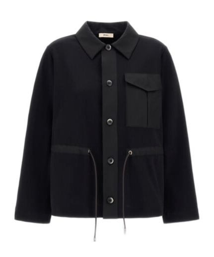 Herno Lapel Shirt In Black
