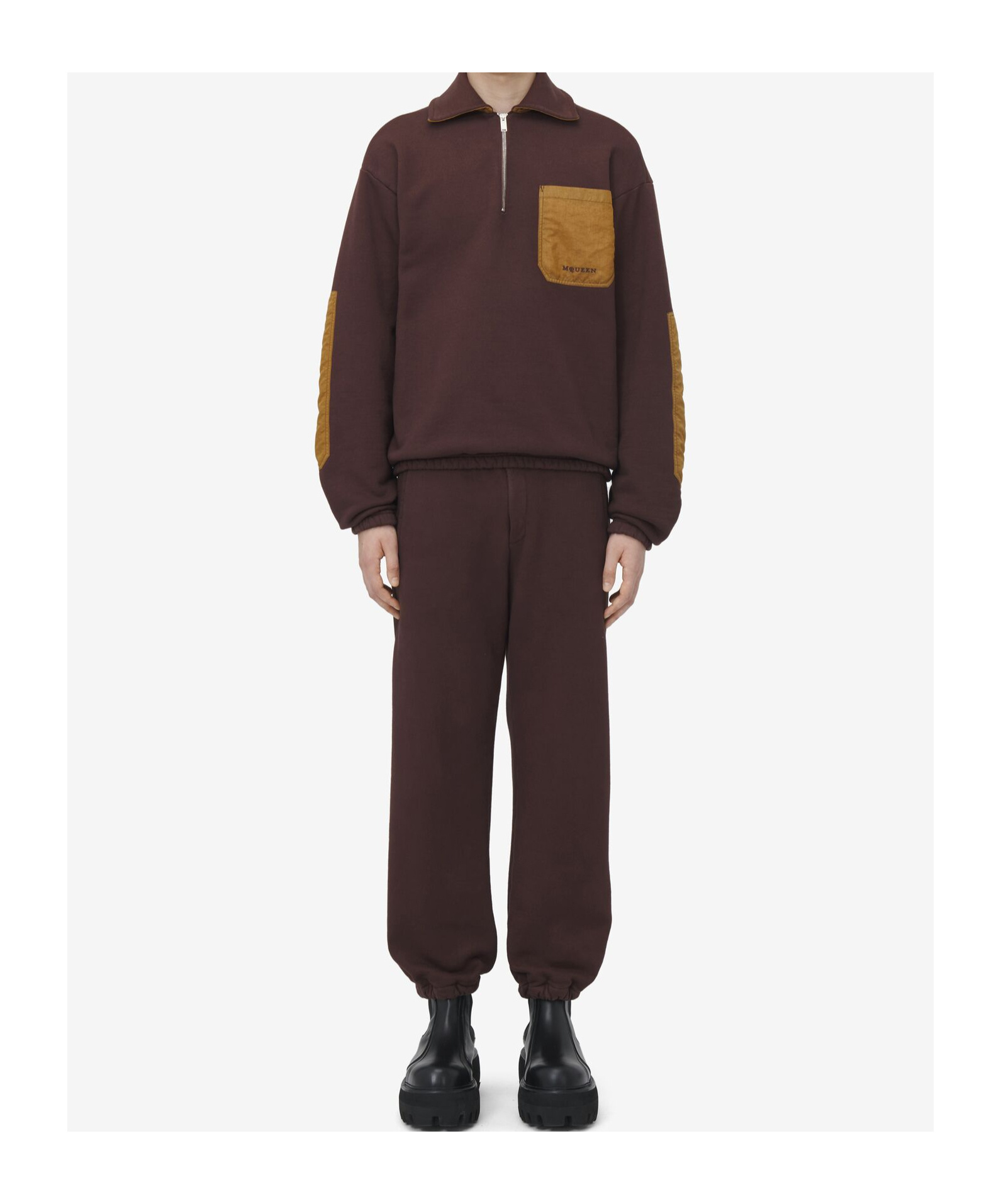 Alexander Mcqueen Contrast-pocket Track Trousers In Black