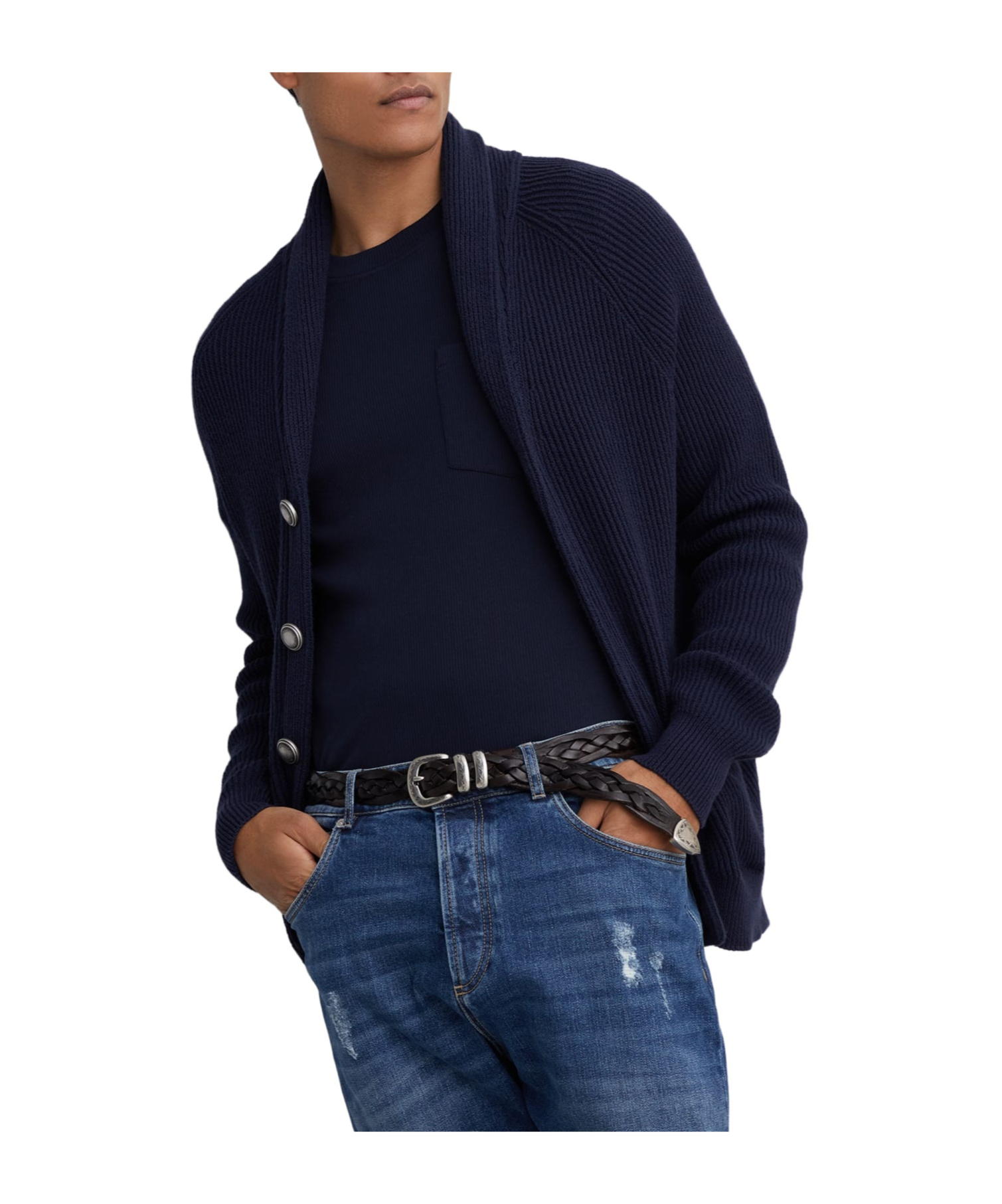 Brunello Cucinelli Short-sleeved Straight Hem T-shirt In Black