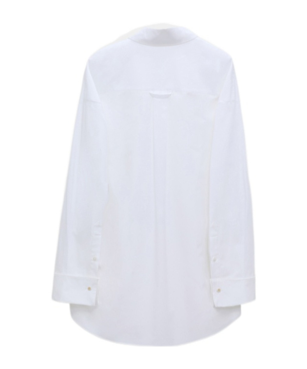 Dorothee Schumacher Poplin Shirt With Xl Sequin Bow In White