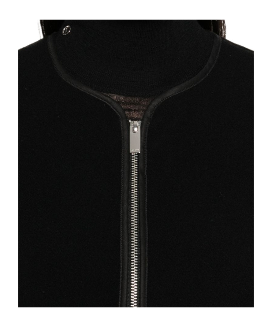 Totême Toteme Wool Zipped Jacket In Black