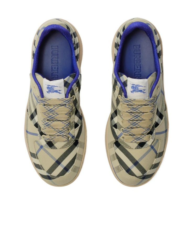Burberry Women Embroidered Canvas Terrace Sneakers In Multi