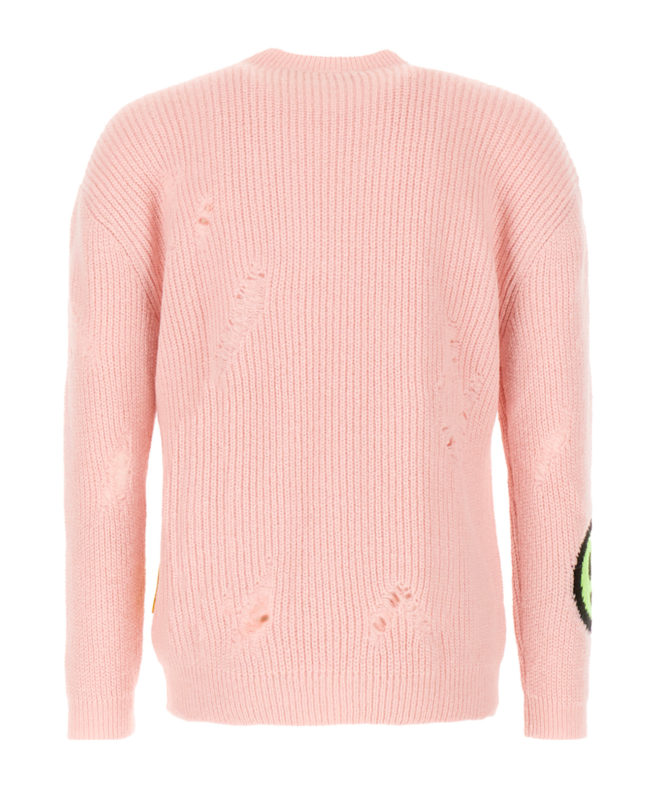 Barrow Acrylic Blend Distressed Graphic Patch Sweater