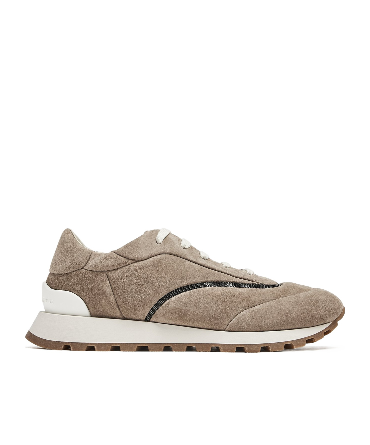 Brunello Cucinelli Monili Bead-detail Sneakers In Nude