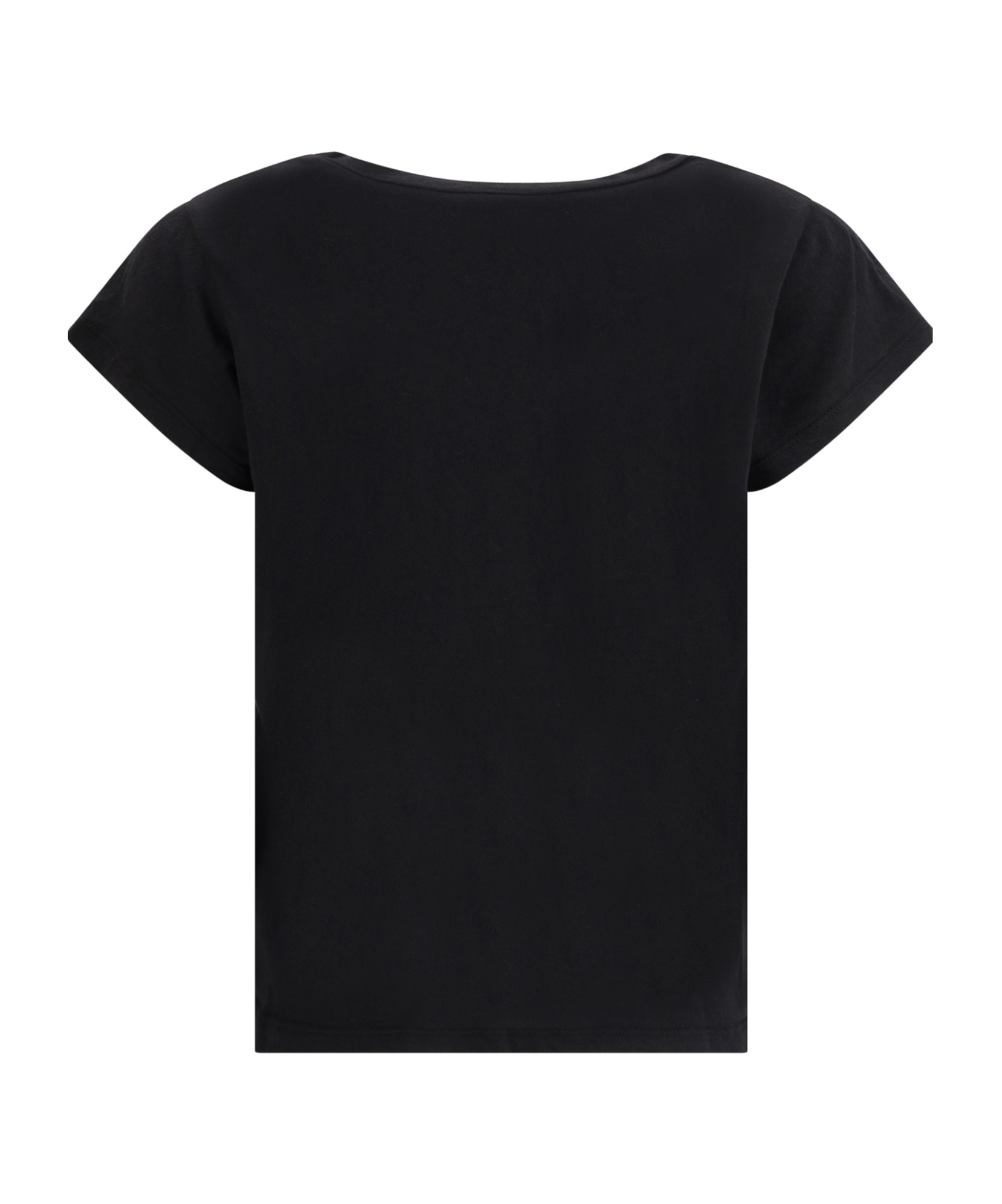 James Perse High Gauge Jersey Deep V T-shirt In Black