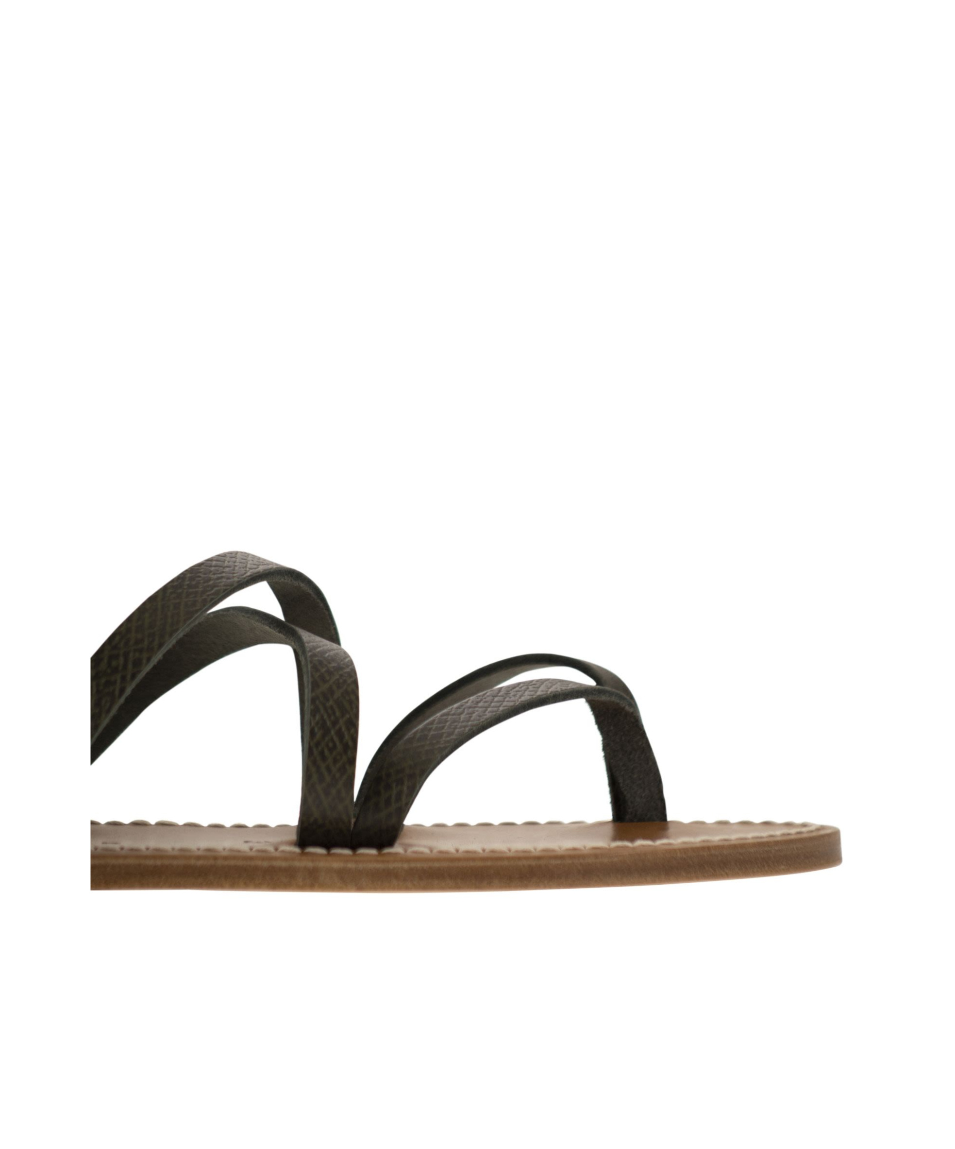 Longchamp X K.jacques Cross Strap Sandals In Black